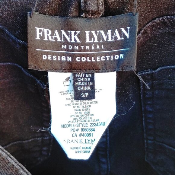 Gorgeous FRANK LYMAN Design Montreal Jeans Women's Size Small Reversible!! - Picture 7 of 8